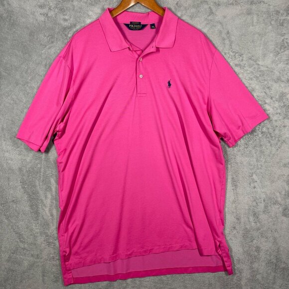 Ralph Lauren Other - Polo Golf Ralph Lauren Mens Performance Pink Polo Shirt XXL Cotton Blend Casual